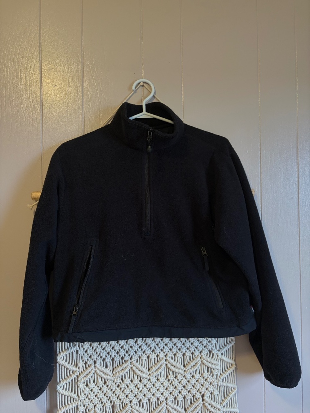 TNA Action Quarter Zip fleece crewneck